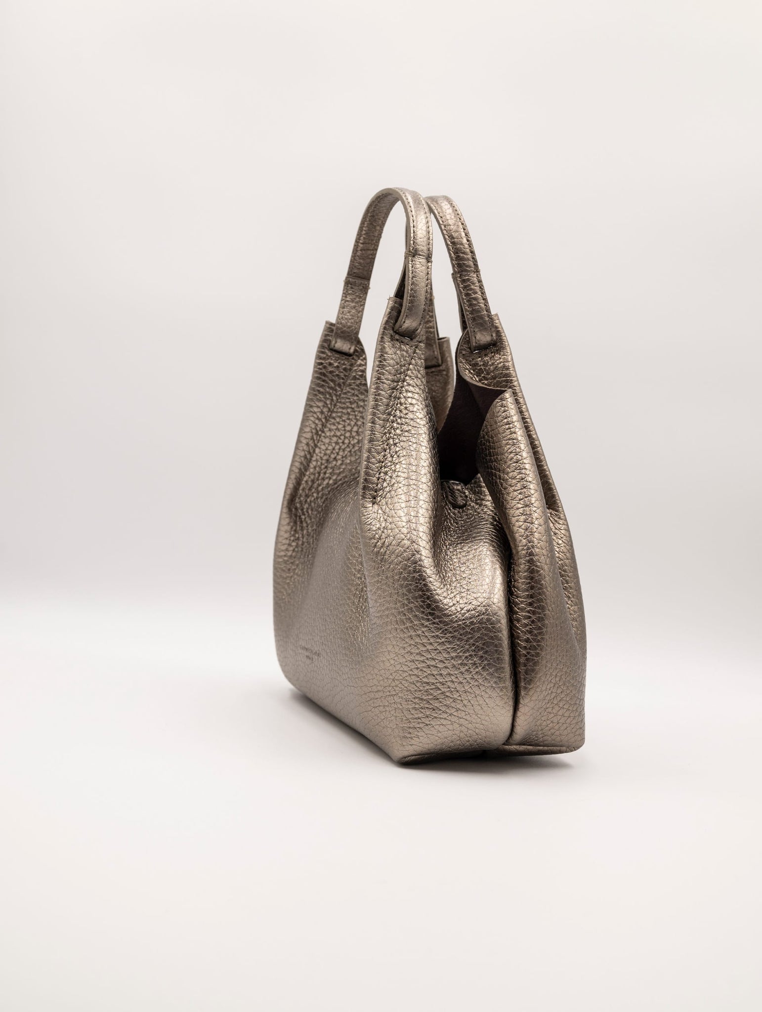 Borsa Dua Gianni Chiarini in Pelle Martellata Laminata Bronzo