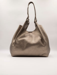 Borsa a Spalla Gianni Chiarini Dua in Pelle Martellata Bronzo