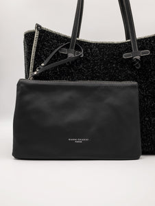 Shopper Marcella Loden Gianni Chiarini in Suede Nera