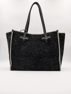 Shopper Marcella Loden Gianni Chiarini in Suede Nera