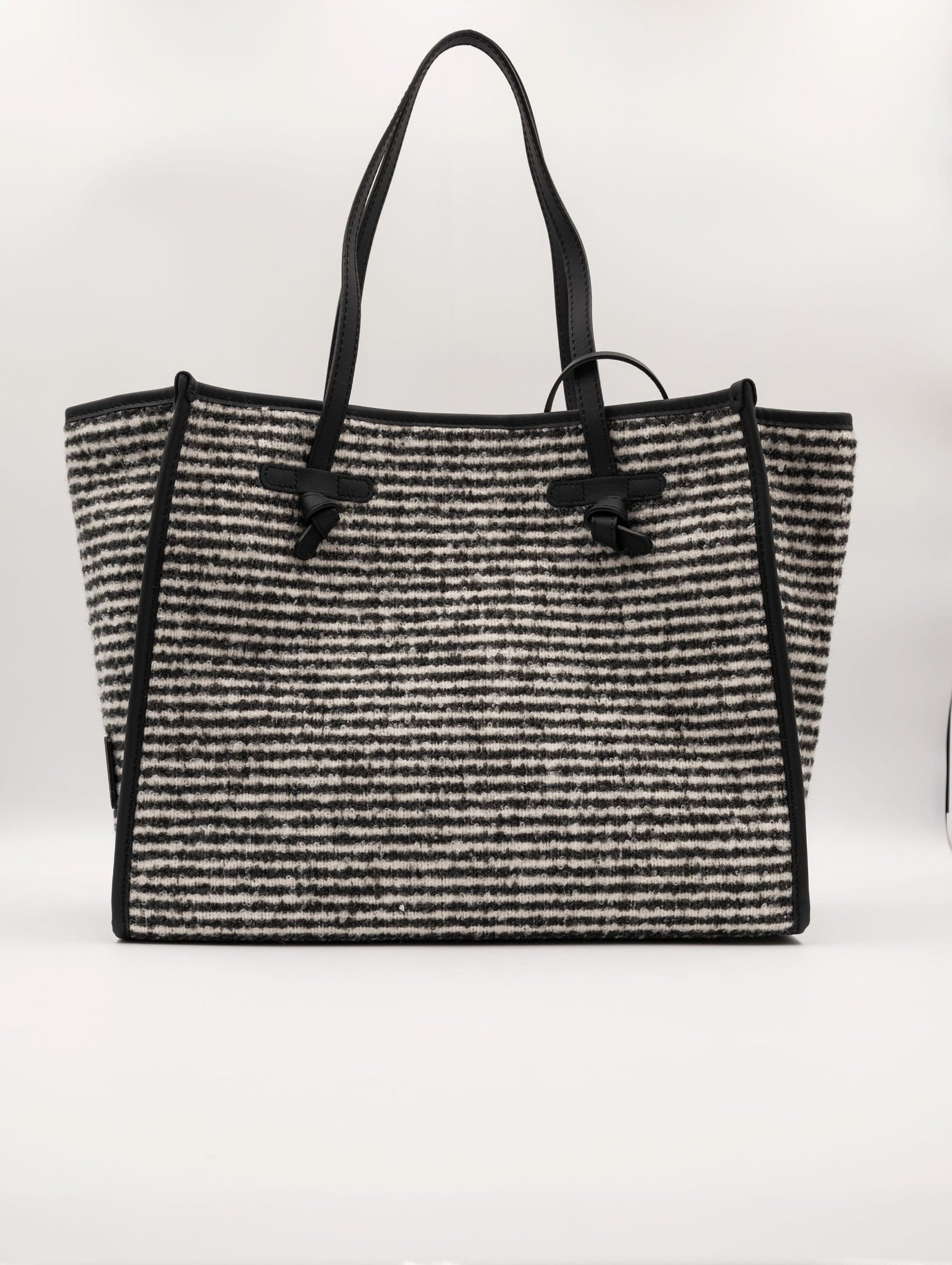 Shopper Marcella Pullover Gianni Chiarini in Tessuto Bianco e Nero