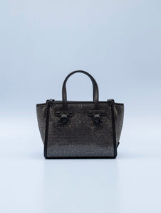 Mini Bag Miss Marcella Gianni Chiarini in Pelle e Strass Nera