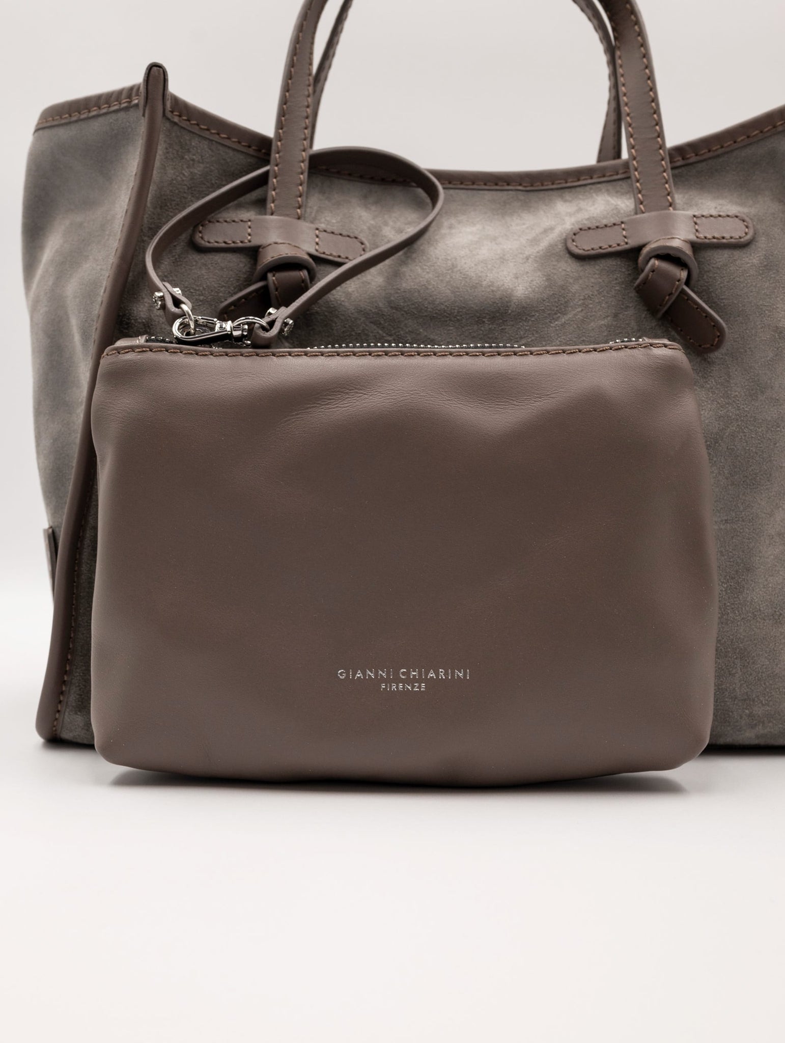 Miss Marcella Gianni Chiarini in Suede Light Grey