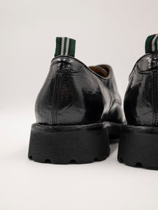 Mocassino Doppia Fibbia Green George in Pelle Nero