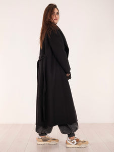 Cappotto Paola Paltò in Lana Double Nero