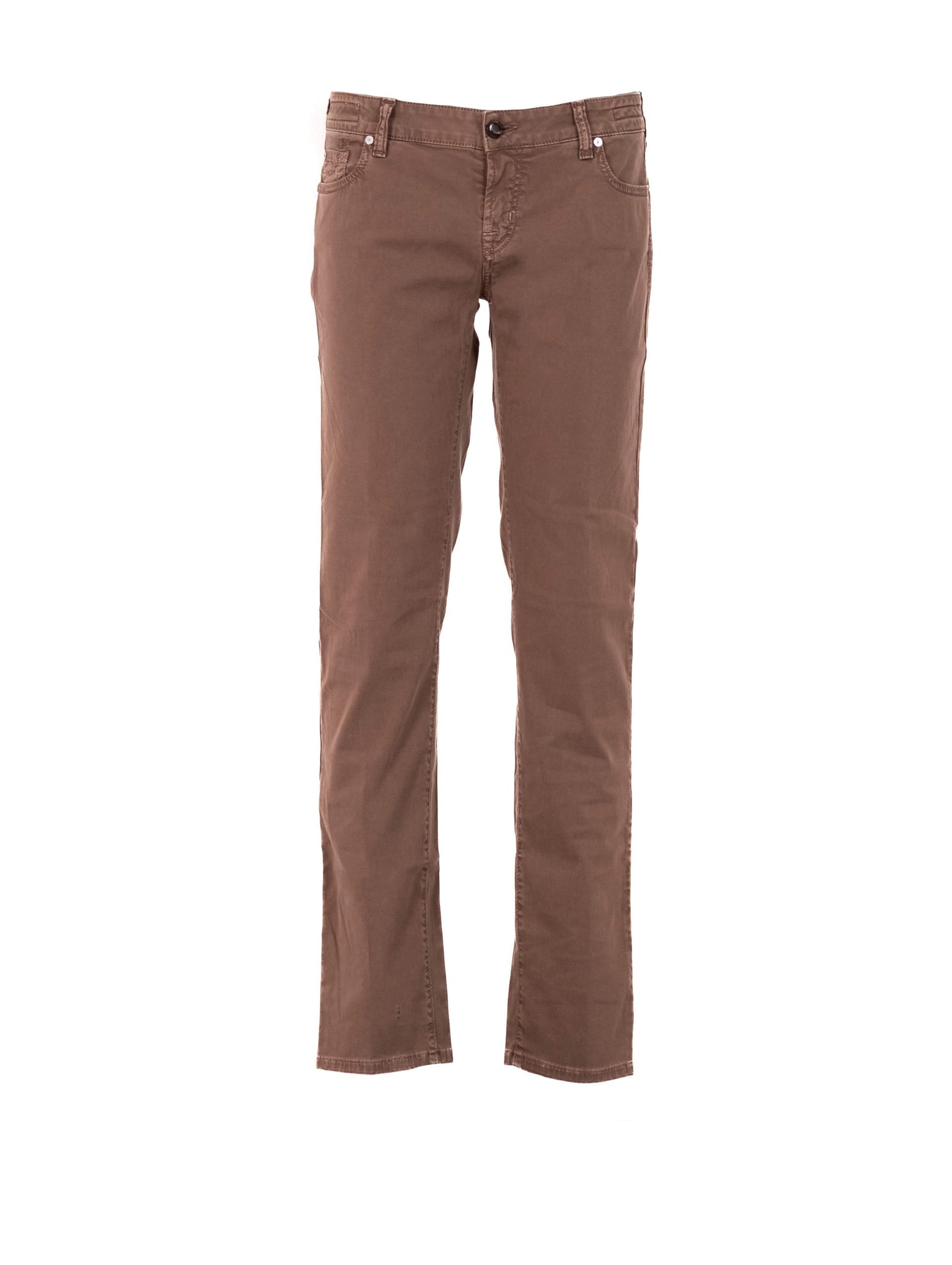 Pantaloni Jacob Cohen in Cotone Tabacco