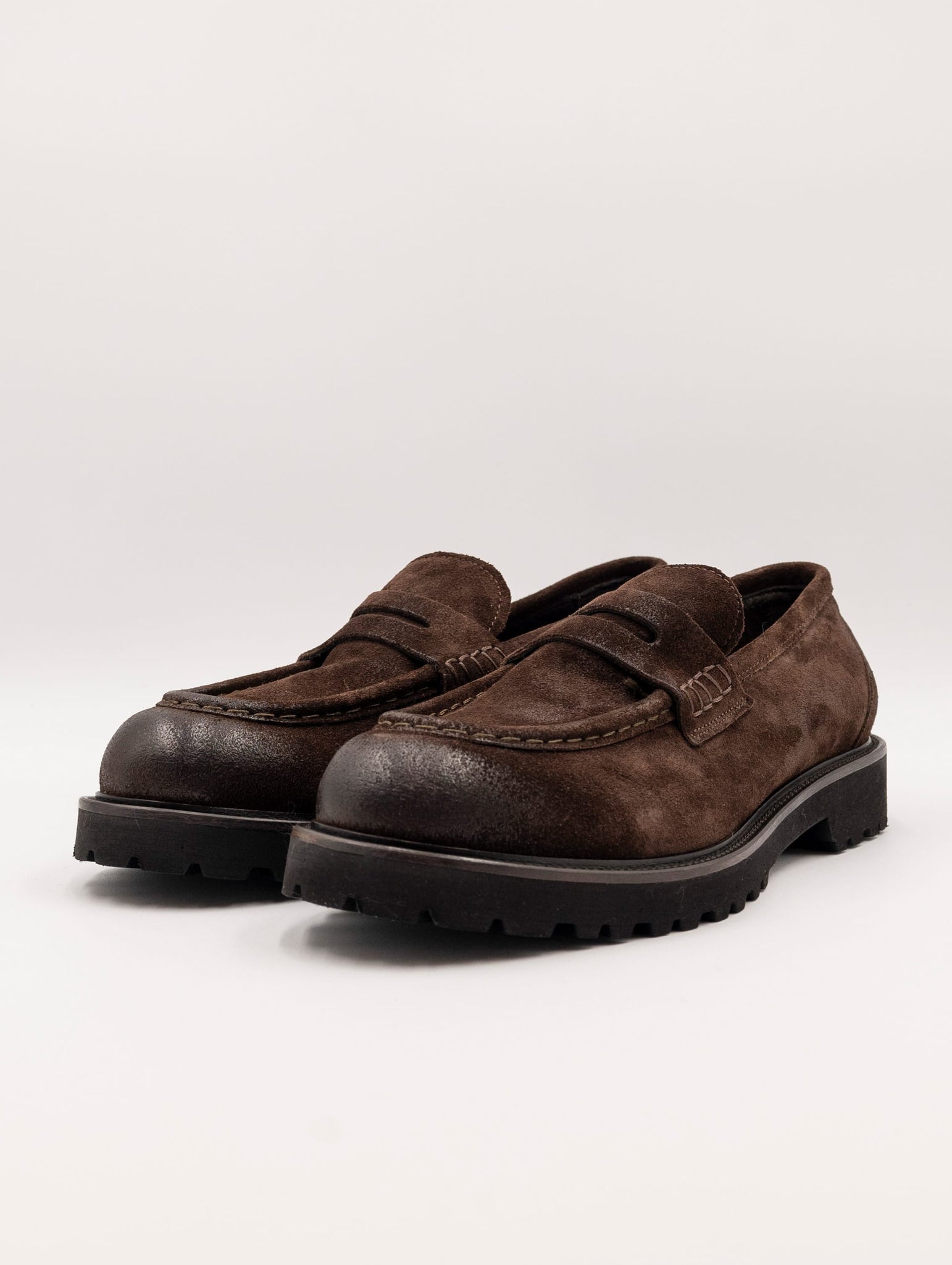 Mocassino Four Stroke in Suede Marrone