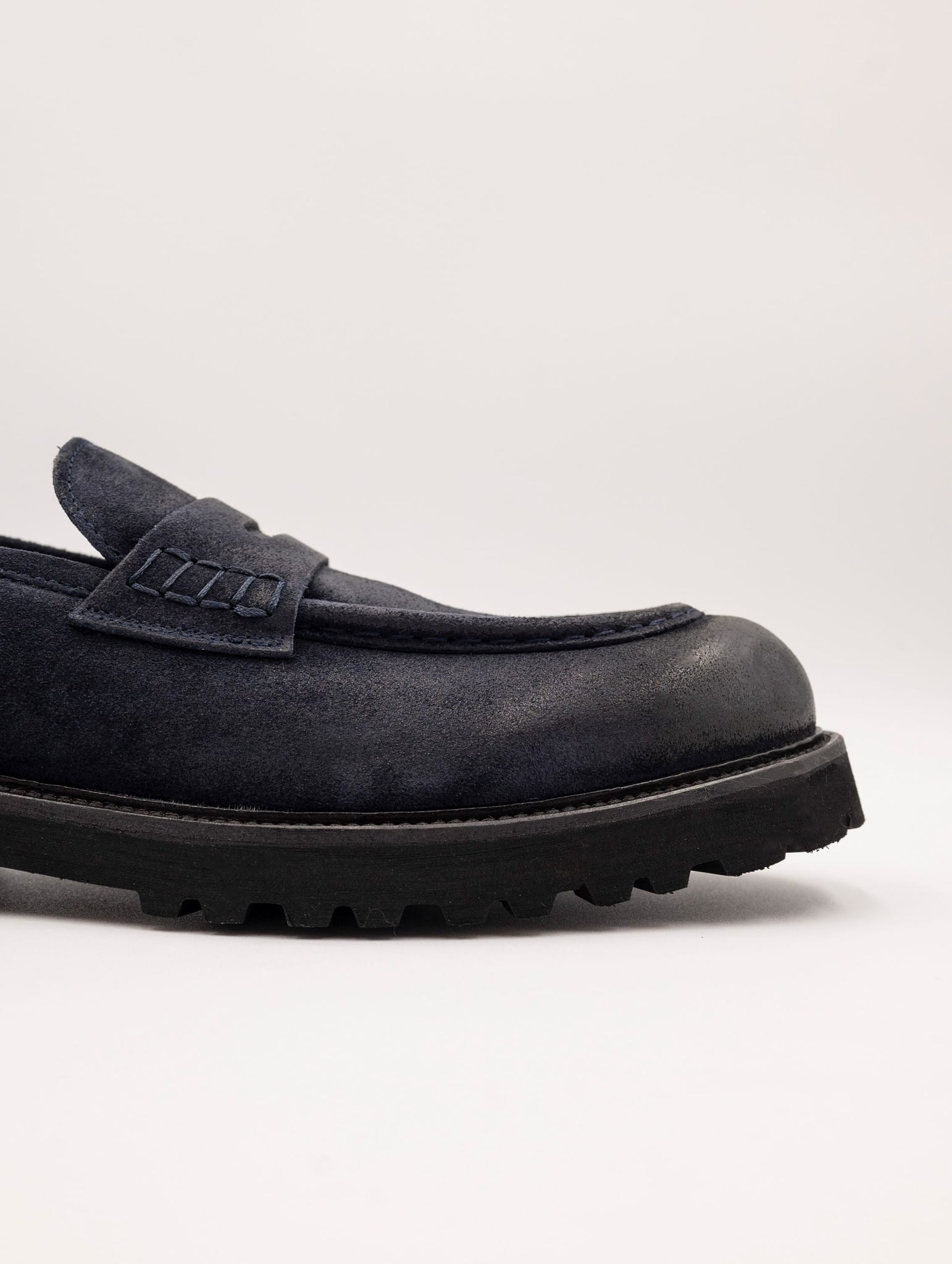 Mocassino Four Stroke in Suede Blu