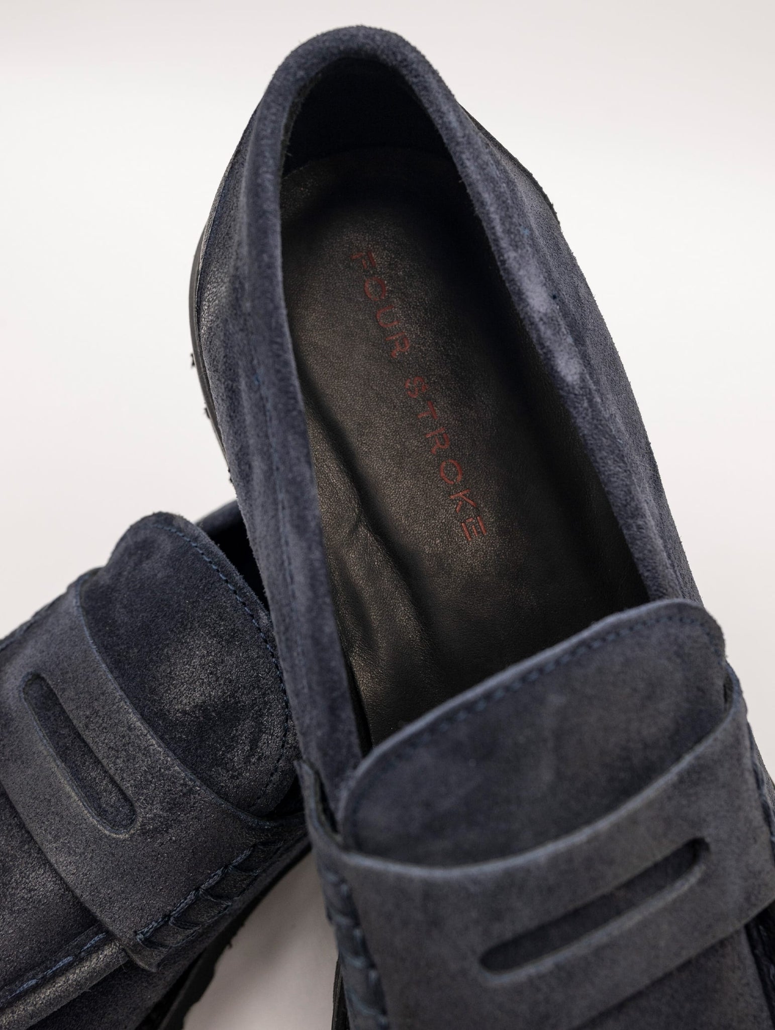 Mocassino Four Stroke in Suede Blu