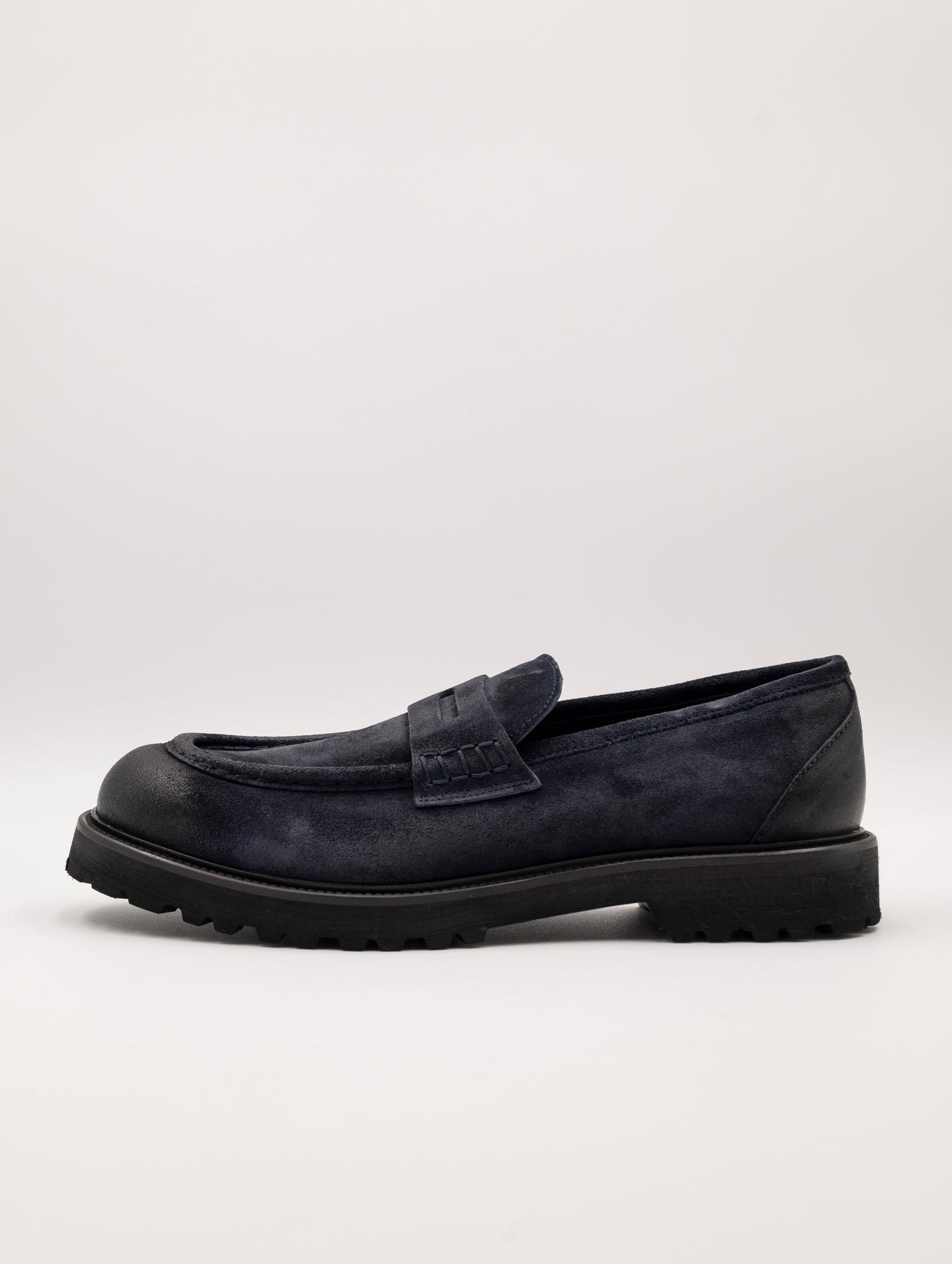 Mocassino Four Stroke in Suede Blu