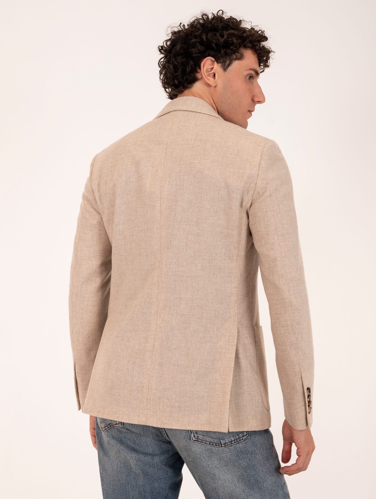 Giacca Lardini in Lana Vergine e Cashmere Corda Melange