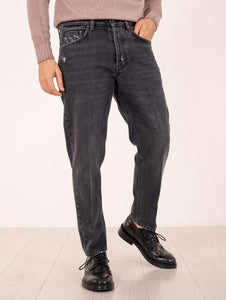 Jeans Lardini in Cotone Denim Nero