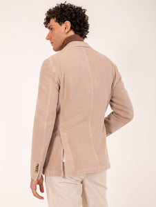 Giacca L.B.M. 1911 in Cotone e Cashmere Beige