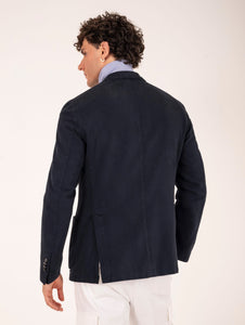 Giacca L.B.M. 1911 in Cotone e Cashmere Navy