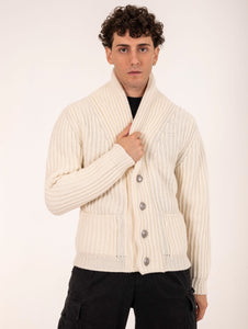 Cardigan L.B.M. 1911 in Lana Avorio