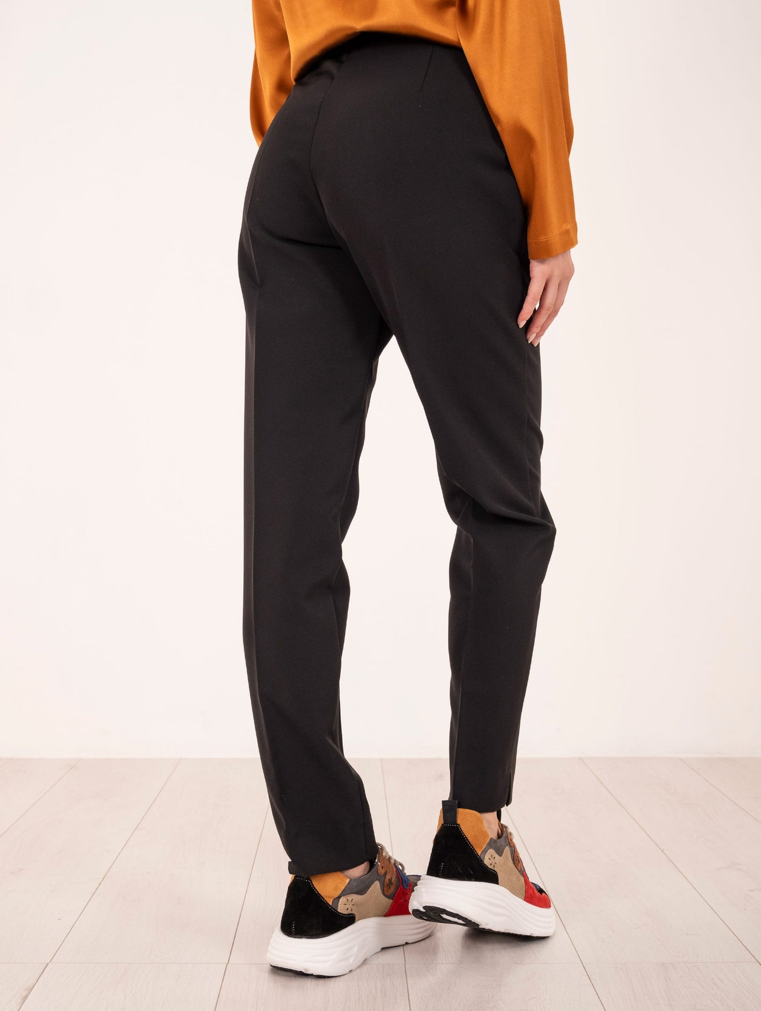 Pantalone Maliparmi in Soft Cady Nero