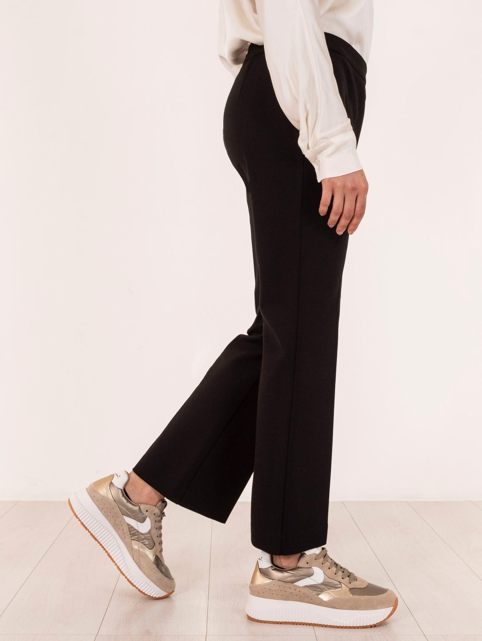 Pantalone Comfy Maliparmi in Jersey Nero