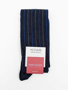 Calzini Marcoliani Milano Hi Class in Modal e Cashmere Navy