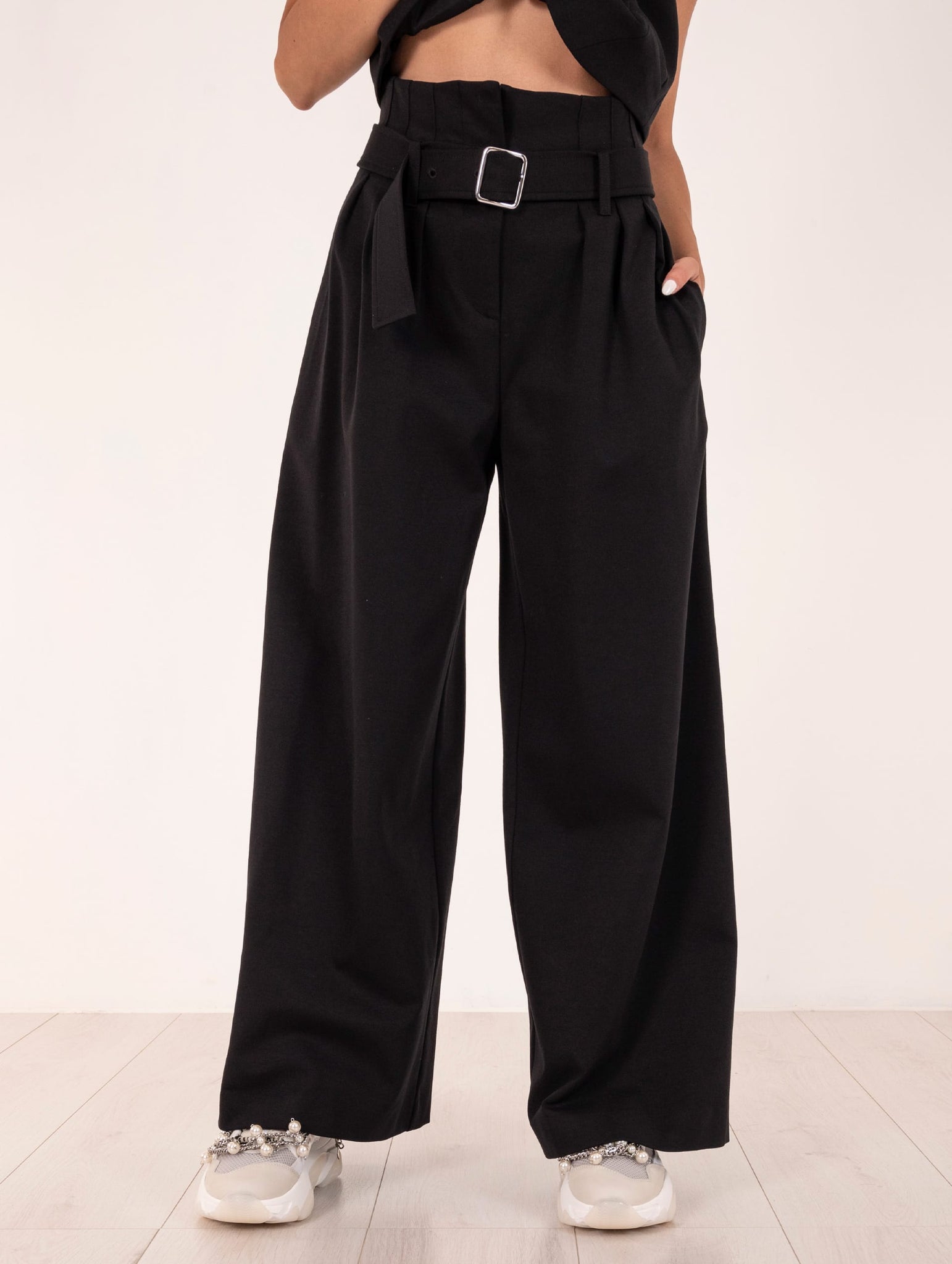 Pantalone con Cintura Meimeij Nero