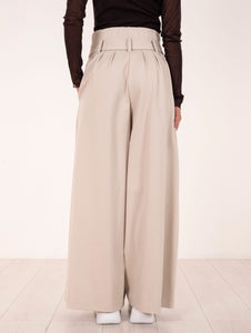 Sabot Platform Colors of California Cuciture Maxi in Suede Taupe