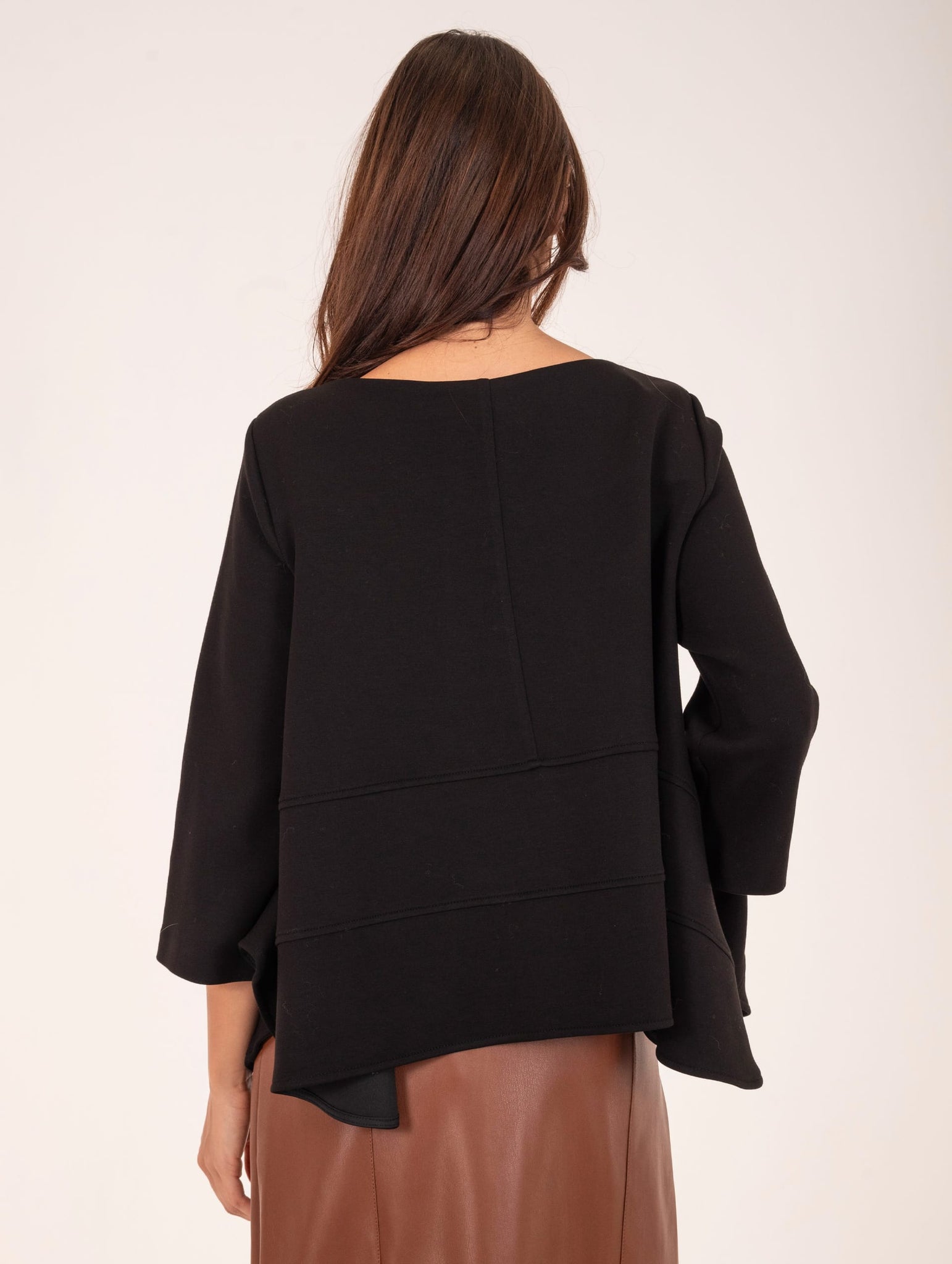 Blusa Asimmetrica Meimeij Nero