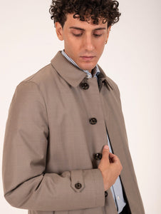 Cappotto Montecore in Lana Extrafine 120's Tortora