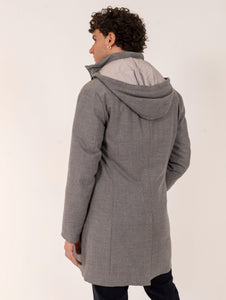 Cappotto Montecore in Lana Vergine Loro Piana Grigio