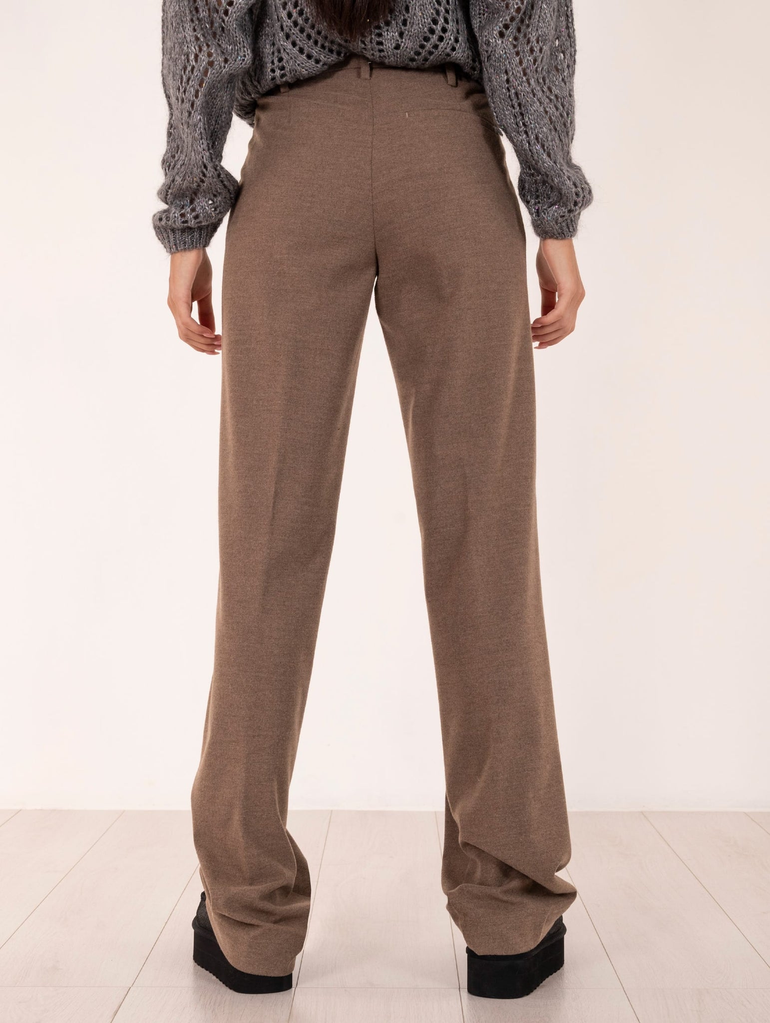 Pantalone Myths in Viscosa Light Brown