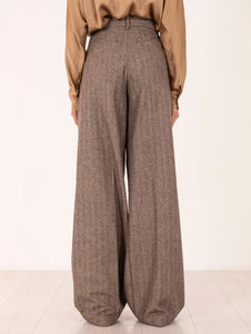 Pantalone Myths in Cotone Spigato Marrone