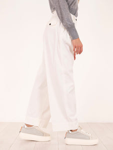 Pantalone Myths in Cotone Bianco