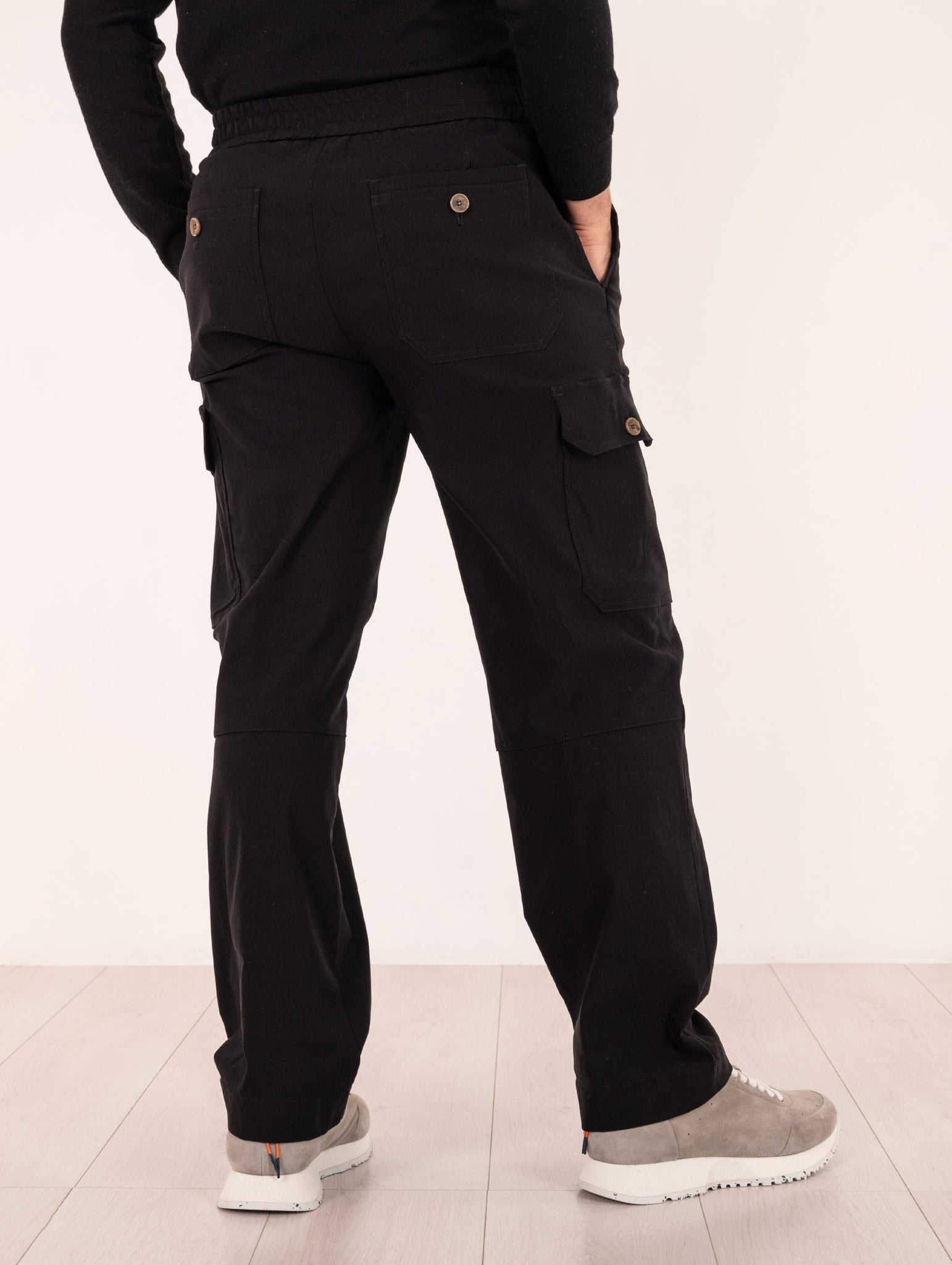 Pantalone Myths in Viscosa Storm Fleece Nero