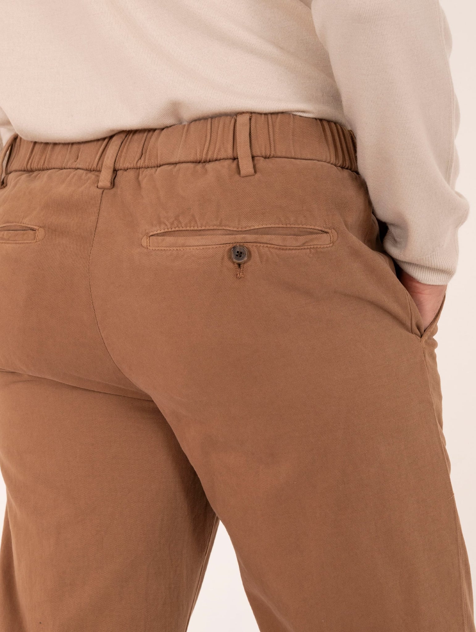 Pantalone Myths in Cotone e Cashmere Cammello