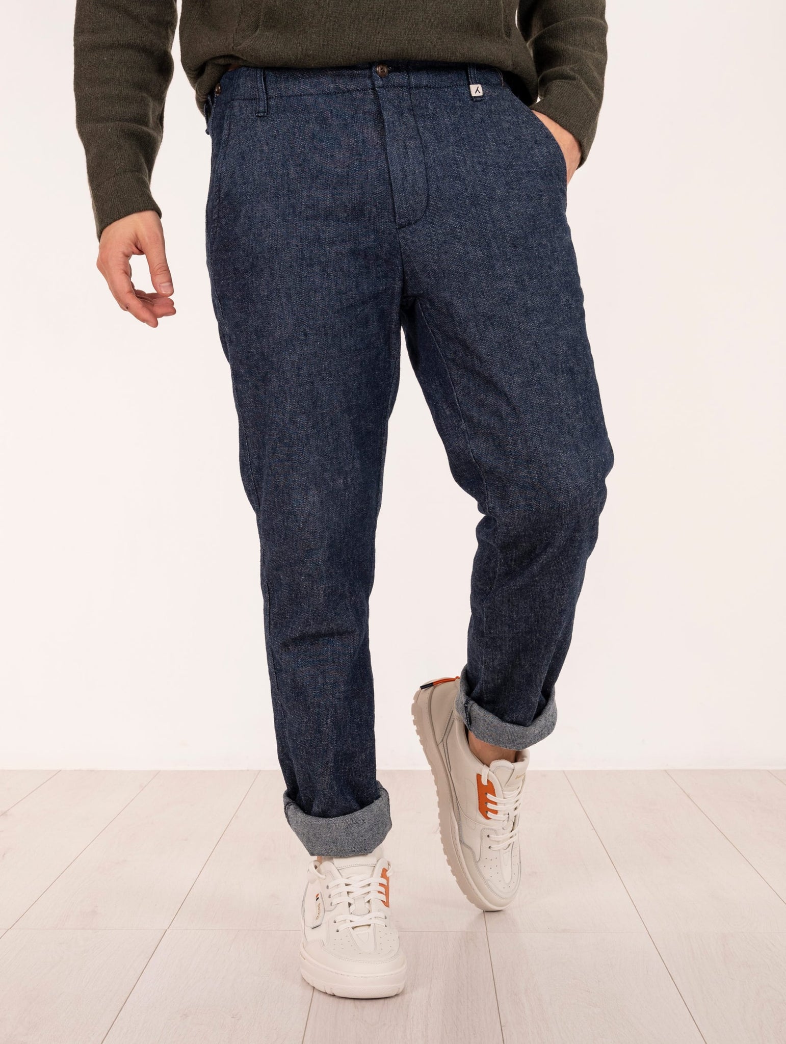 Pantalone Myths in Cotone e Canapa Denim