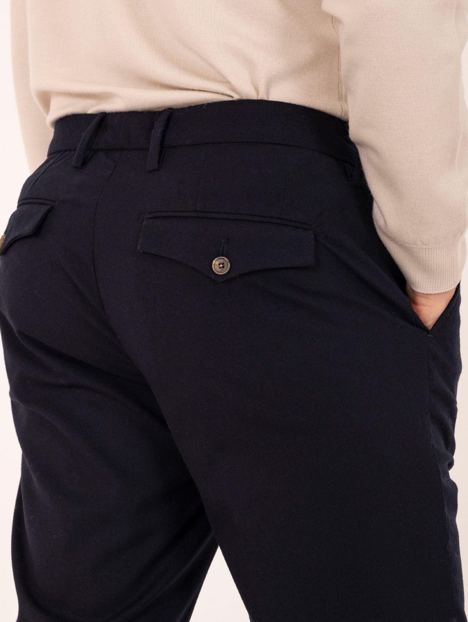 Pantalone Chino Myths in Viscosa Blu