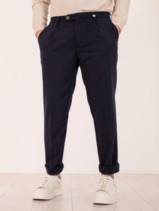 Pantalone Chino Myths in Viscosa Blu