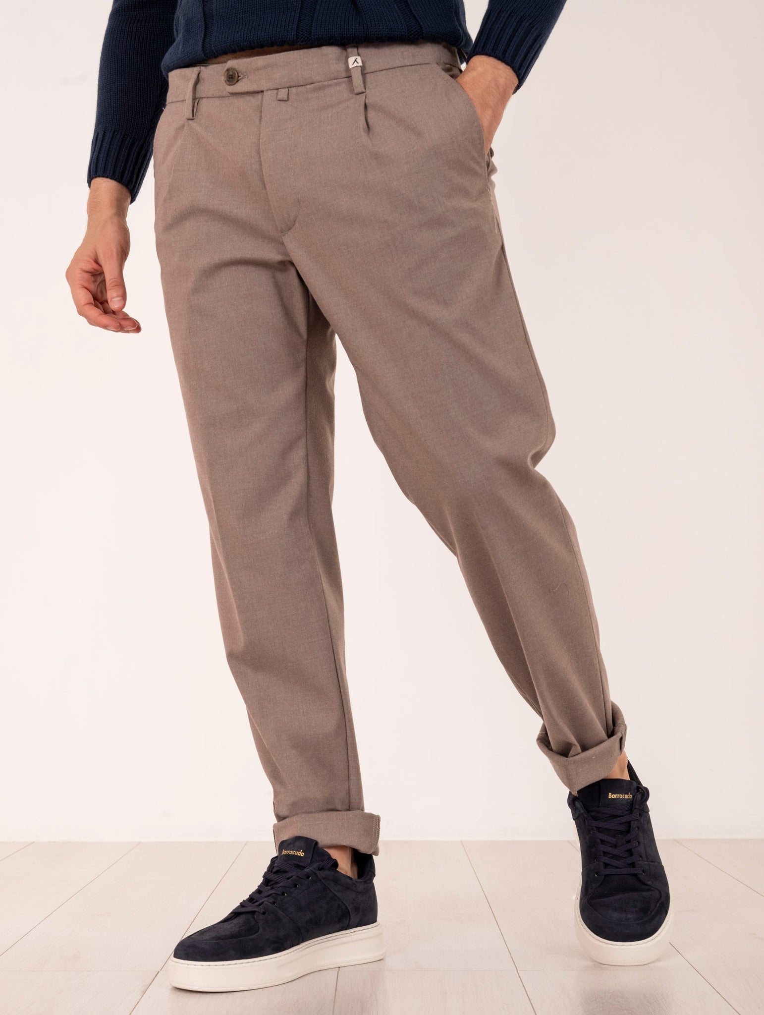 Pantalone Chino Myths in Viscosa Tortora