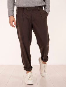 Pantalone Chino Myths in Viscosa Marrone