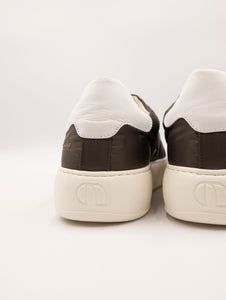 Sneakers Bast Noova in Nylon e Nappa Oliva