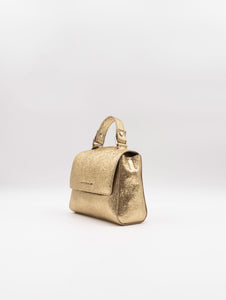 Borsa Sveva Orciani Soft Mini in Pelle Metallica Oro