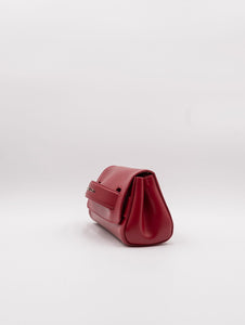 Clutch Gossip Vanity Orciani in Pelle Rosso