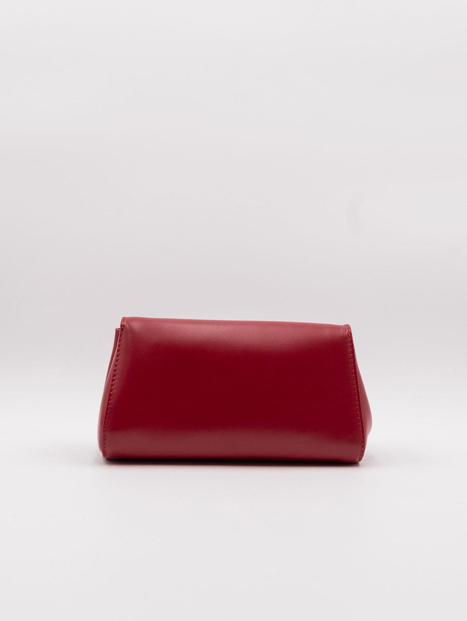 Clutch Gossip Vanity Orciani in Pelle Rosso