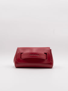 Clutch Gossip Vanity Orciani in Pelle Rosso