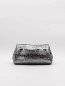 Clutch Gossip Light Orciani in Nappa Argento