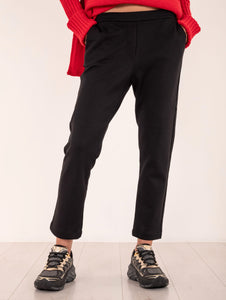 Pantalone Onana People of Shibuya in Jersey di Cotone Nero