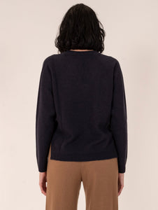 Maglia Peserico in Lana, Seta e Cashmere Navy