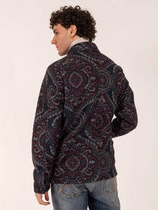 Overjacket Pietra Salata Fantasia Cashmere Navy