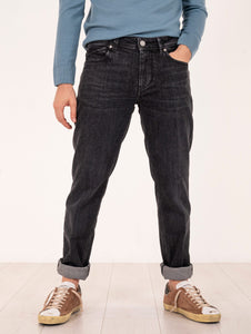 Jeans Re-Hash in Cotone Stretch Denim Nero