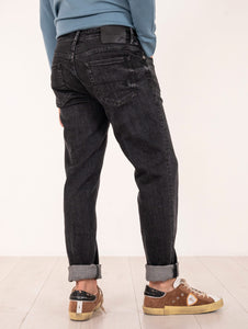 Jeans Re-Hash in Cotone Stretch Denim Nero