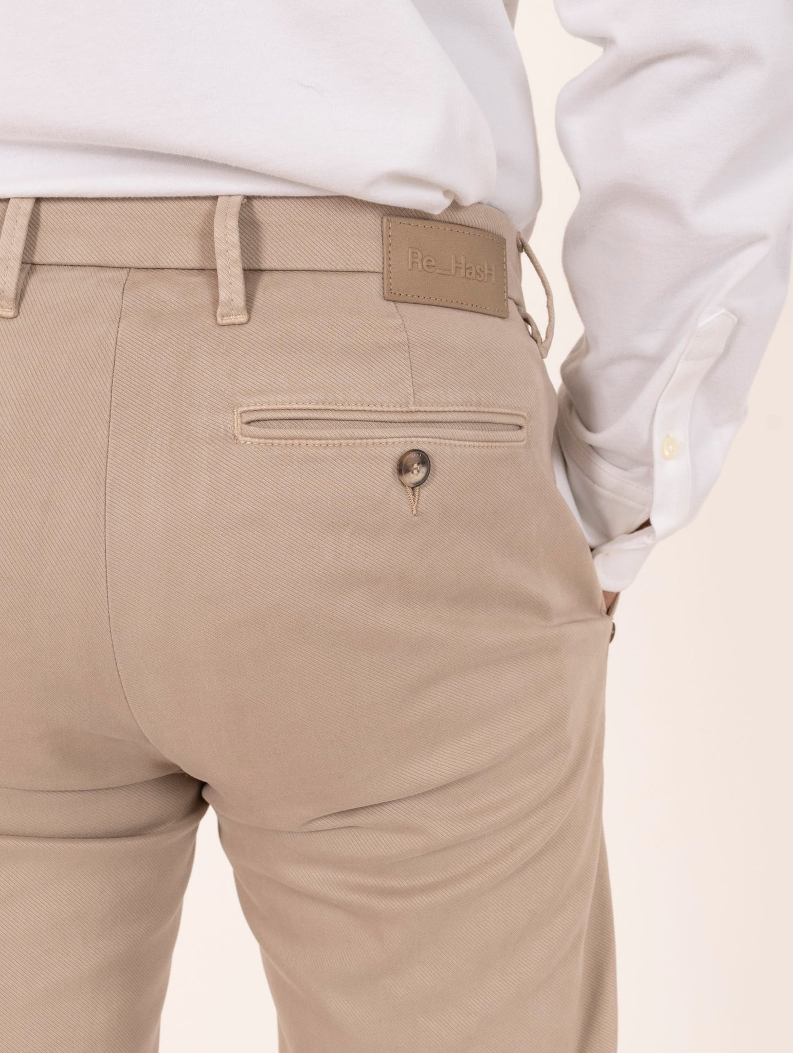 Pantalone Re-Hash in Cotone e Tencel Sabbia