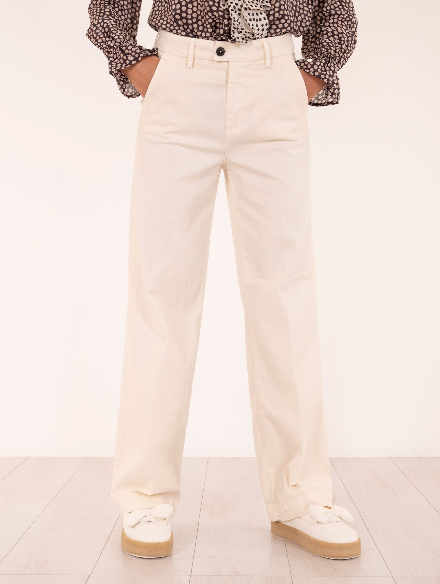 Pantalone Lais Roy Roger's in Fustagno Burro